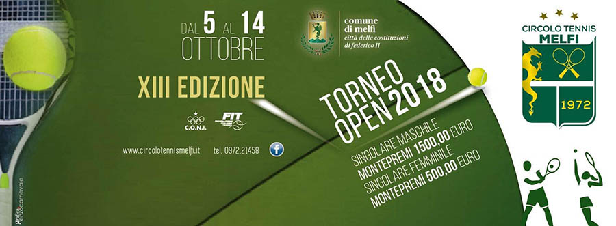 Al momento stai visualizzando XIII EDIZIONE OPEN CITTÀ DI MELFI